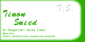timon smied business card